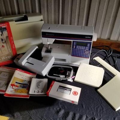 https://ctbids.com/#!/description/share/687755 Viking Embroidery Machine by Husqvarna with all the attachments and instruction booklets.

 