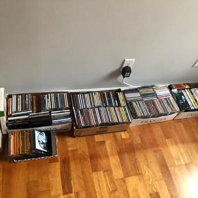 CDs, DVDs and books