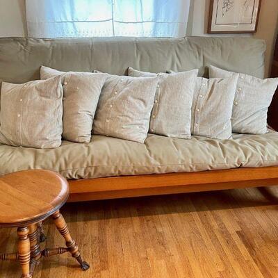 Bedroom - Futon - Globe Bookcase - Piano Stool