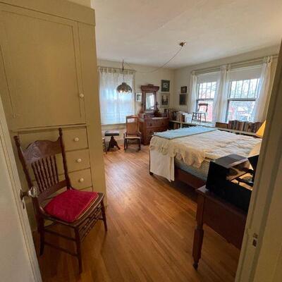 Bedroom - Antique Pressed Back Chair
