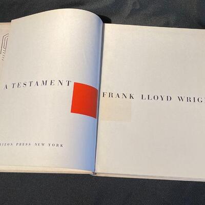 A Testament - Frank Lloyd Wright