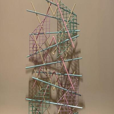 Abstract Sculpture, Steel and Urethane Paint, Nathaniel Hesse