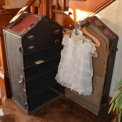 Antique Storage locker Trunk with Students ID!