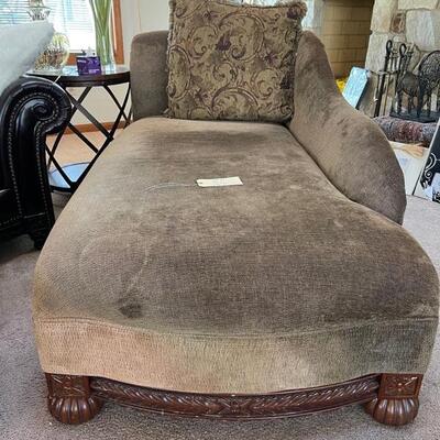 Brown Chaise includes 1 pillow - 36