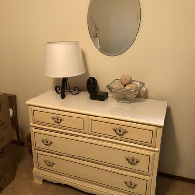Basset Dresser, Table Lamp, Bedroom Decor 