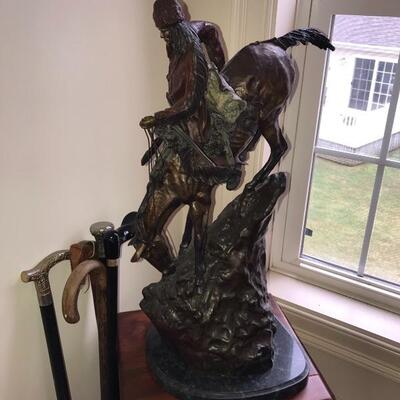 $1250
Bronze Casting Approx 27” Tall 
Mountain Man by Frederick Remington 