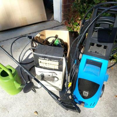 https://ctbids.com/#!/description/share/700624 Two electric power washers and a watering can.
