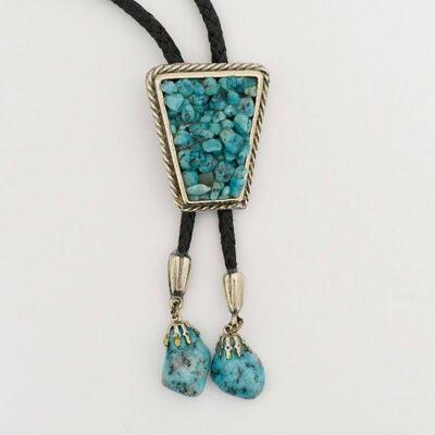 Turquoise Nugget Bolo Tie