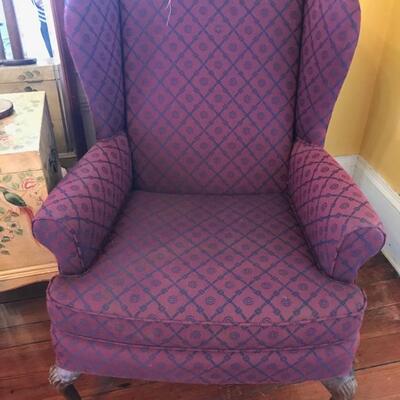 Wing back chair $65
30 X 25 X 41
