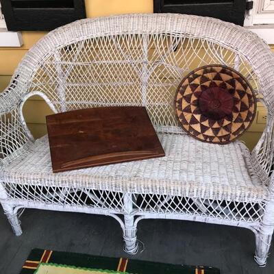 Wicker loveseat $20