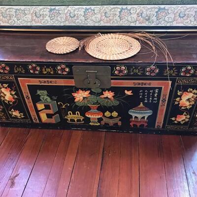 Painted Chinese trunk $129 