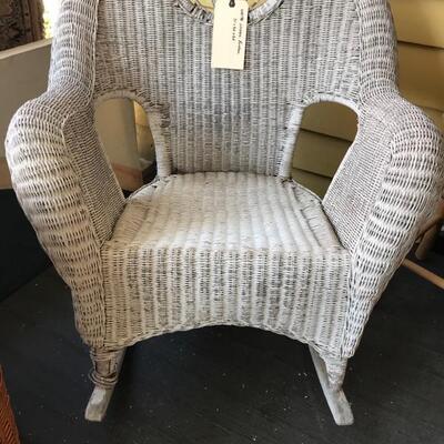 Wicker rocker $30