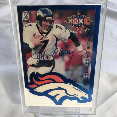 Oversized John Elway Card