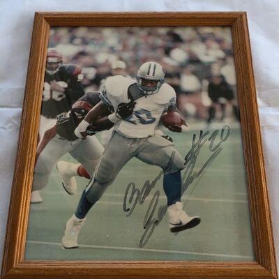 Barry Sanders Autographed Picture
