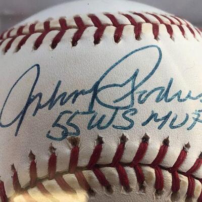 Johnny Podres Autographed Ball