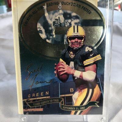 Oversized Brett Favre Card