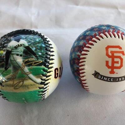 Barry Bonds and SF Giants Promotional Baseballs