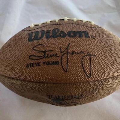 Illegibly Autographed Football