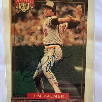Jim Palmer Autographed Baseball Card