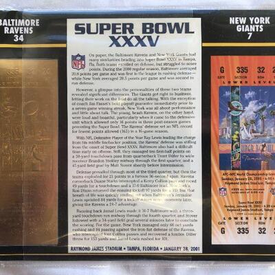 Super Bowl 35 Commemorative Ticket
