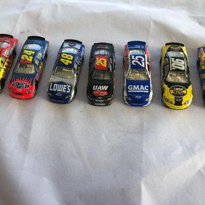 Seven NASCAR Matchbox Cars