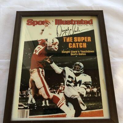 Dwight Clark Autographed Picture