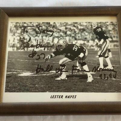 Lester Hayes Autographed Photo