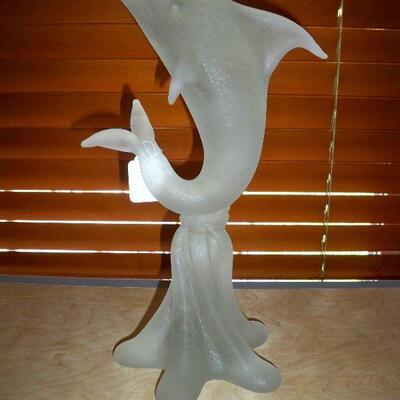 Frosted Glass Dolphin