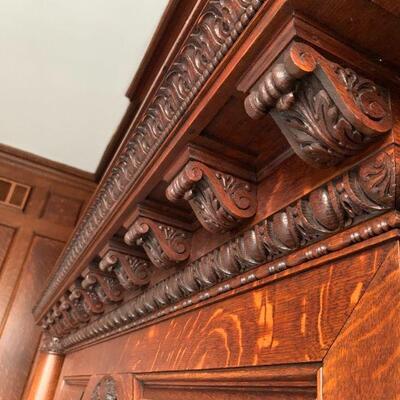 Late 19th Century Hand Carved Fireplace Surround with Cherubs in Rich Satinwood