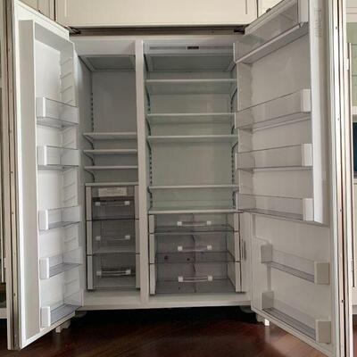 Sub-Zero 48″ Classic Side-by-Side Refrigerator and Freezer, Panel Ready, Model # BI 48S/O