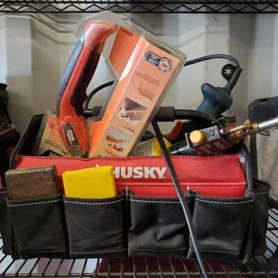 #5122 • Husky Tool Bag Full Of Tools, Power Scissors, Tourch, and More!