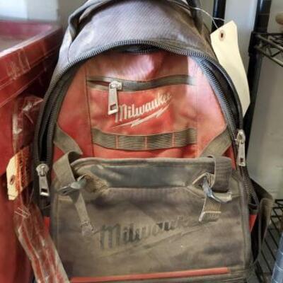 #5132 • Milwaukee Tool Backpack With Tow Straps
