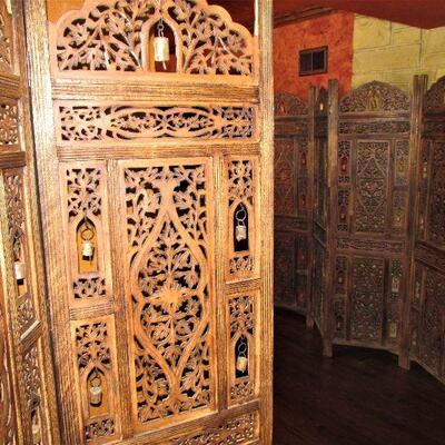 Exotic carved wood dividers