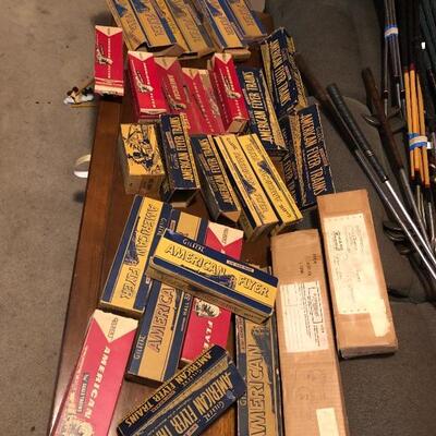 American Flyer train sets many original boxes
Multiple engines
Dozens of cars 
Boxes of track and accessories 
