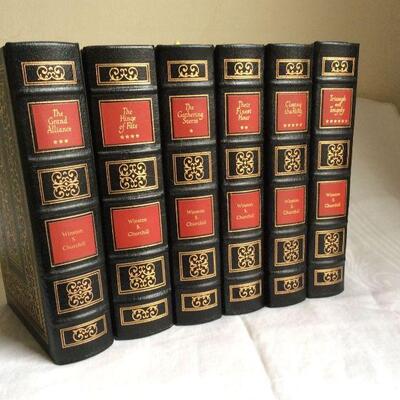 Leatherbound Easton Press edition of Winston Churchill’s description of the events leading up to and throughout WWII.