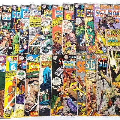 284: Sgt Rock Comic Books Issues 7-202. Includes Issues 7, 45, 133, 144, 159, 172, 173, 174, 175, 176, 177, 181, 180, 179, 183, 184, 187,...
