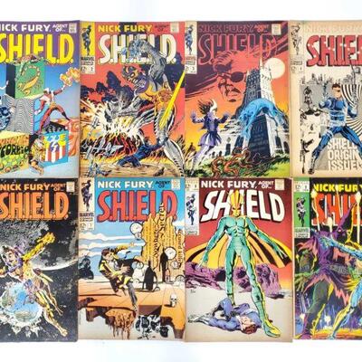 268: Nick Fury, Agent Of Shield Comic Books Issues 1-9: ncludes Issues 1, 2, 3, 4, 6, 7, 8, And 9.