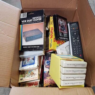 #3042 • Vhs Tapes, Cds, 8 Track Tapes
