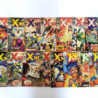 214	
23 X-Men Comic Books Issues 21-55
Includes Issues 21, 22, 24, 25, 26, 27, 28, 29, 30, 31, 32, 33, 34, 35, 36, 37, 38, 39, 51, 52,...