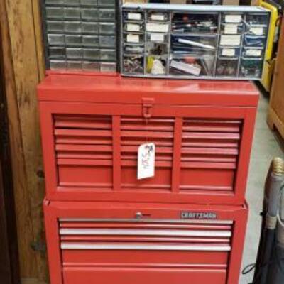 #5304 â€¢ Craftsman Roll Away Toolbox, Top Box, And Hardware Organizers