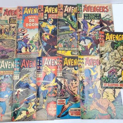 260:The Avengers Comic Books Issues 13-41. Includes Issues 13, 25, 29, 31, 32, 33, 34, 35, 39, 40, And 41
