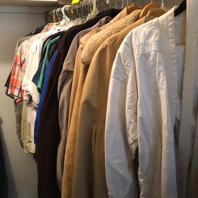 Men's shirts and jackets size large and XL