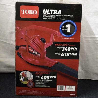 Toro Ultra Electric Blower, Vacuum & Mulcher