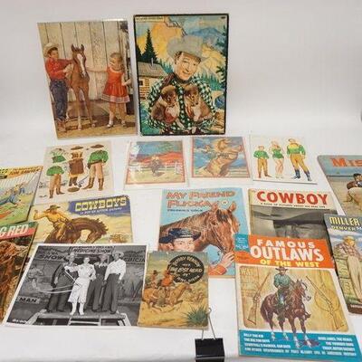 1194	LOT OF CHILDRENS WESTERN PUZZLES, BOOKS, ETC	50	100	25	PLEASE PAY ATTENTION FOR DAILY ADDITIONS TO THIS SALE. PARTIAL UPLOADS WILL...