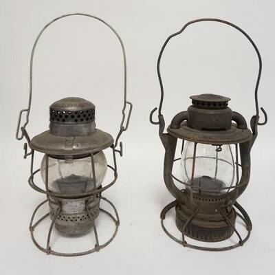 1112	2 RAILROAD LANTERNS ADLAKE & DEITZE ONE IS C & O. 15 IN H  	70	150	25	PLEASE PAY ATTENTION FOR DAILY ADDITIONS TO THIS SALE. PARTIAL...