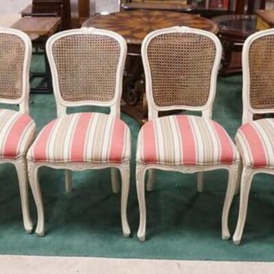 1131	SET OF 6 FRENCH PROVINCIAL CHAIRS W/CANE BACK, SEATS & IVORY PAINT FINISH	400	600	200	PLEASE PAY ATTENTION FOR DAILY ADDITIONS TO...