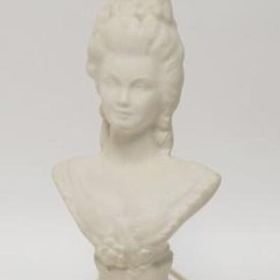 1102	BISQUE LAMP BUST OF A WOMAN ON A BRASS BASE. 14 1/2 IN H 	50	100	20	PLEASE PAY ATTENTION FOR DAILY ADDITIONS TO THIS SALE. PARTIAL...