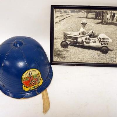 1200	VINTAGE 50S SOAP BOX DERBY HELMENT AND PHOTO	50	100	25	PLEASE PAY ATTENTION FOR DAILY ADDITIONS TO THIS SALE. PARTIAL UPLOADS WILL...
