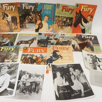 1162	FURY TELEVISON SHOW VINTAGE  LOT INLUDING WESTERN COMIC BOOKS, PAPERS AND PHOTOS	50	100	25	PLEASE PAY ATTENTION FOR DAILY ADDITIONS...