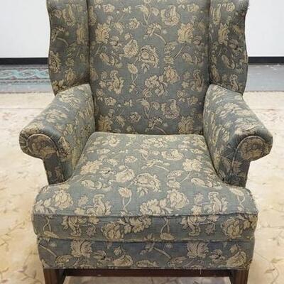 1136	UPHOLSTERED WING BACK ARM CHAIR BY CUSTOM INTERIORS	75	150	50	PLEASE PAY ATTENTION FOR DAILY ADDITIONS TO THIS SALE. PARTIAL UPLOADS...